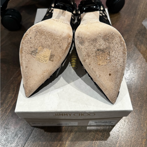 Jimmy Choo Romy Laser Cut Pumps in Black Suede size 36.5 - Picture 3 of 5